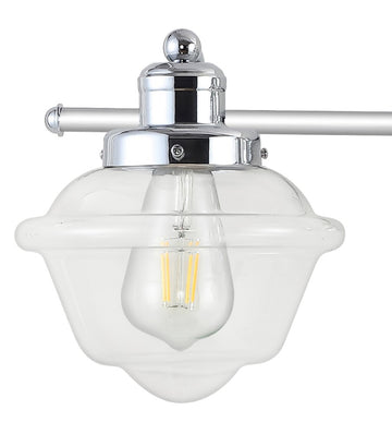 Orleans Iron/Glass schoolhouse LED Vanity Light